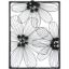 Picture of Framed Floral In Metal Black Finish