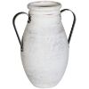 Picture of Jarron Vase Metal Handle Weathered White