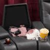 Picture of Marcus 5PC Charcoal Gray Power Theater Sectional