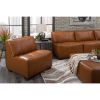 Picture of Levi Saddle Brown Leather Armless Chair