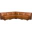 Picture of Levi Saddle Brown Leather 5 Piece Sectional