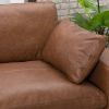Picture of Emilia Carmel Leather 4 Piece Sectional