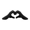 Picture of 5 Inch Hand Heart Black