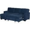 Picture of Byron Blue 2PC Sleeper Sectional with Chaise