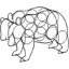 Picture of Bear Wine Rack Metal