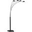 Picture of 4 Arm Black Arc Lamp