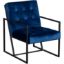 Picture of Ani Metal Tufted Blue Accent Chair
