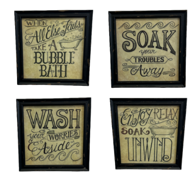Picture of Assorted Bath Wall Decor