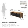 Picture of Daphne 62" TV Console, Walnut and Black *D