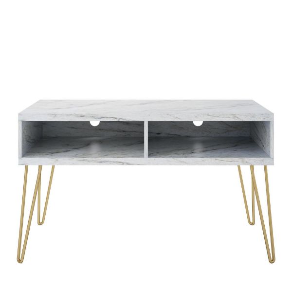 Picture of Athena 42" TV Stand, White Faux Marble *D