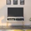 Picture of Athena 42" TV Stand, White Faux Marble *D
