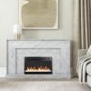 Picture of Liberty 52" Mantel Fireplace, White Faux Marble *D