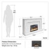 Picture of Liberty 52" Mantel Fireplace, White Faux Marble *D