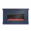Picture of Waverly 64" Wide Mantel with Fireplace, Navy *D