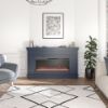 Picture of Waverly 64" Wide Mantel with Fireplace, Navy *D