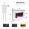Picture of Waverly 64" Wide Mantel with Fireplace, Navy *D