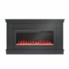 Picture of Waverly 64" Wide Mantel with Fireplace, Black *D