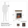 Picture of Mateo 29" Electric Fireplace, White *D