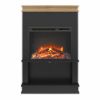 Picture of Mateo 29" Electric Fireplace, Black with Natural *D