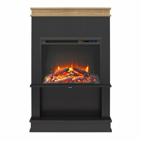 Picture of Mateo 29" Electric Fireplace, Black with Natural *D