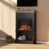 Picture of Mateo 29" Electric Fireplace, Black with Natural *D