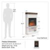 Picture of Mateo 29" Electric Fireplace, Black with Natural *D