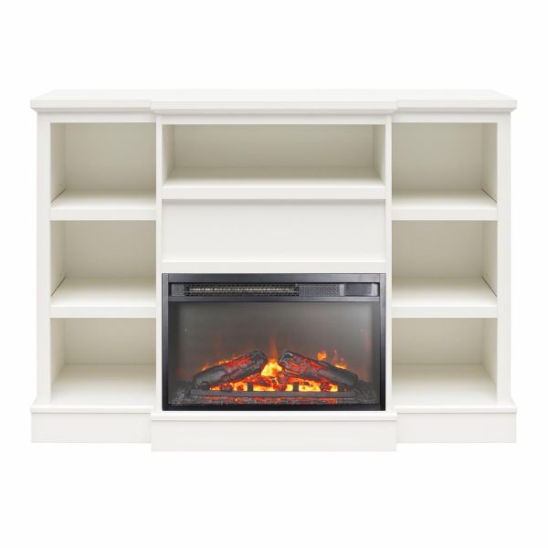 Picture of Liam 50" Mantel With Electric Fireplace, White *D