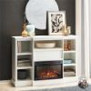 Picture of Liam 50" Mantel With Electric Fireplace, White *D