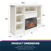 Picture of Liam 50" Mantel With Electric Fireplace, White *D
