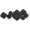 Picture of Brown Wood Flower Wall Decor Metal Wire