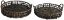 Picture of Water Hyacinth Tray Gray Brown Set of Two