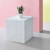 Picture of Catalina White Accent Cube Table