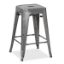 Picture of Silver 24" Metal Barstool
