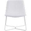 Picture of Grayson White Accent Chair with White Frame