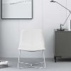Picture of Grayson White Accent Chair with White Frame