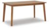 Picture of Janiyah Rectangular Dining Table, Light Brown