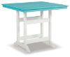 Picture of Eisely Square Counter Tbl W/Umb Opt, Light Blue