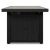 Picture of Beachcroft Rectangular Fire Pit Table, Black