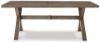 Picture of Beach Front Rect Dining Table W/Umb Opt, Beige