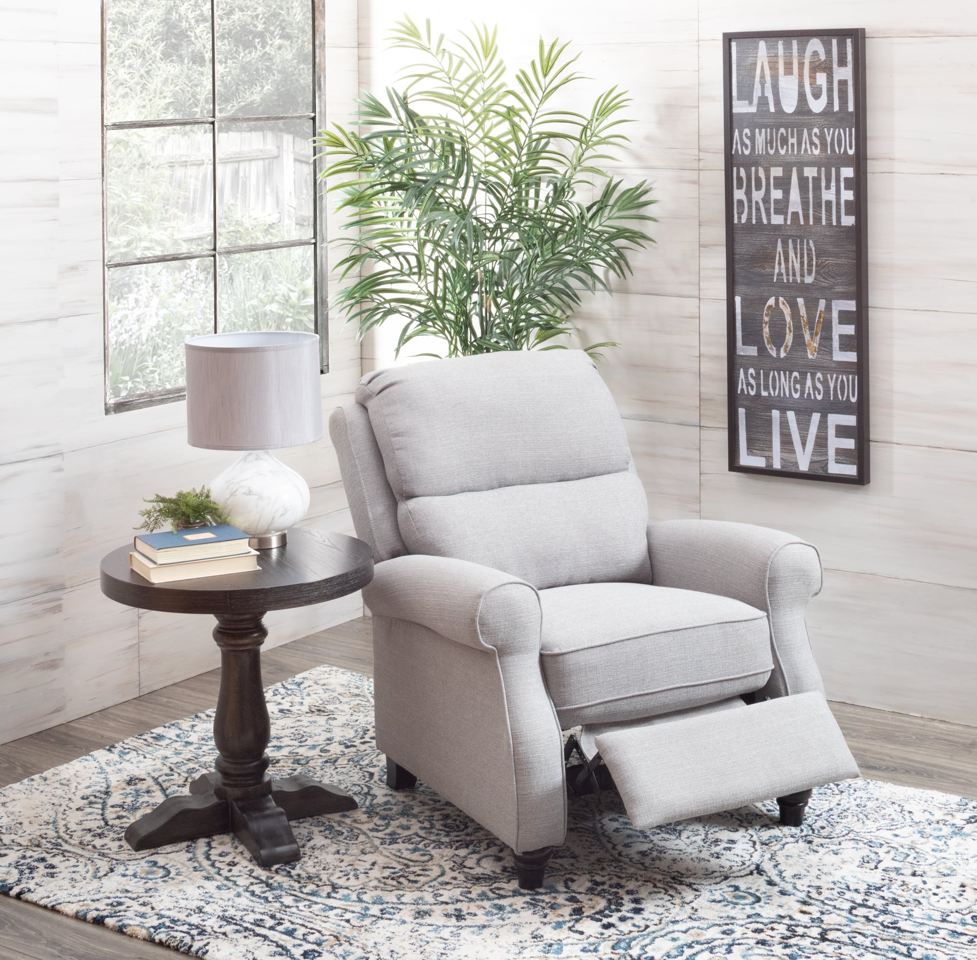 Push back recliner