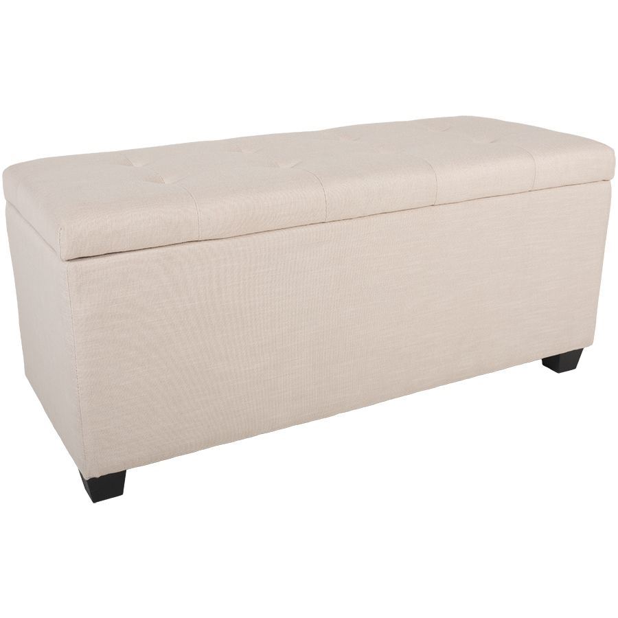 Closed shoe storage ottoman
